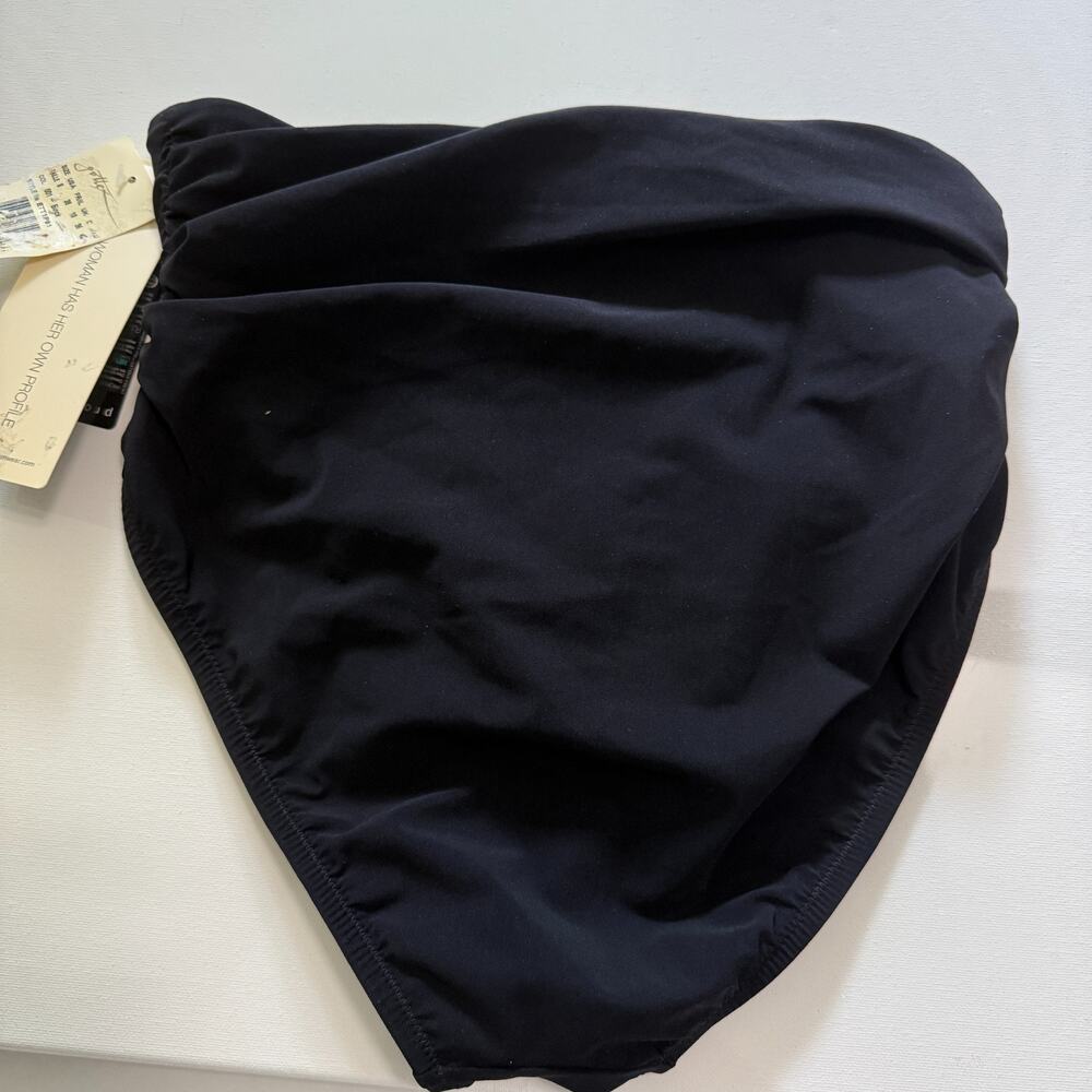 Profile by Gottex Black High Waist Bikini Bottom Tummy Control Black Women’s 8 - Picture 2 of 8